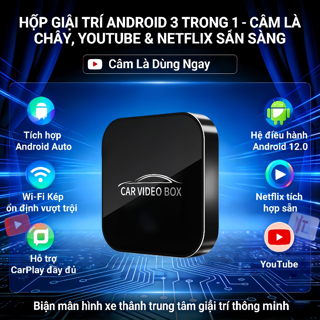 Hộp Android Thông Minh Cho Xe Hơi