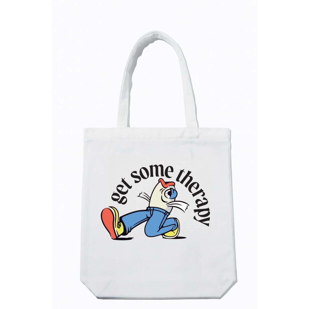 Túi tote canvas Get some theraphy Uncommon sons x NOC.