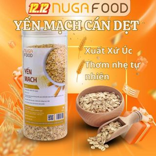 Yến mạch cán dẹt ăn liền NUGAFOOD, yến mạch giảm cân, ăn kiêng tiện lợi cho người bận rộn hủ 500g