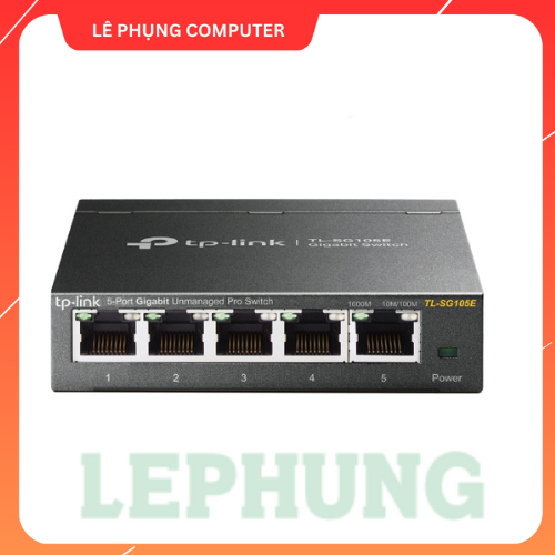 TL-SG105E Bộ chia mạng 1Gbps TP-Link | Cổng LAN 1Gb | Vỏ kim loại | Quản lý thông minh | Bảo hành 2 