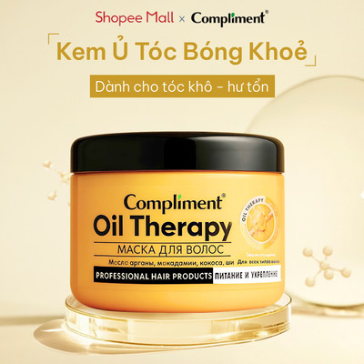Kem Ủ Tóc Compliment Oil Therapy Cấp Ẩm Sâu, Giảm Chẻ Ngọn, Dưỡng Tóc Bóng Khoẻ 500ml
