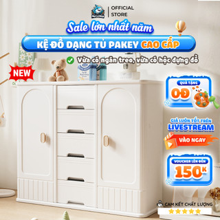   Mẫu Mới  Kệ Đựng Đồ Cho Bé Pakey Nhiều Ngăn Cao Cấp Kệ Tủ Sơ Sinh Đa Năng Dung Tích Lớn Có Tấm Hậu 