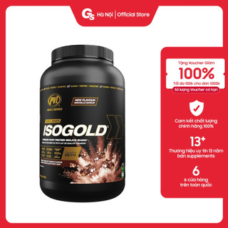  Sữa tăng cơ PVL ISO GOLD Premium Whey Protein Isolate 2Lbs  908g  Made in Canada - Gymstore 