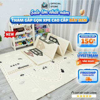  Thảm Gấp Gọn XPE Dày 2cm Chính Hãng Pakey Thảm Cho Bé 2 Mặt Dày Dặn Cách Nhiệt Tiện Lợi 