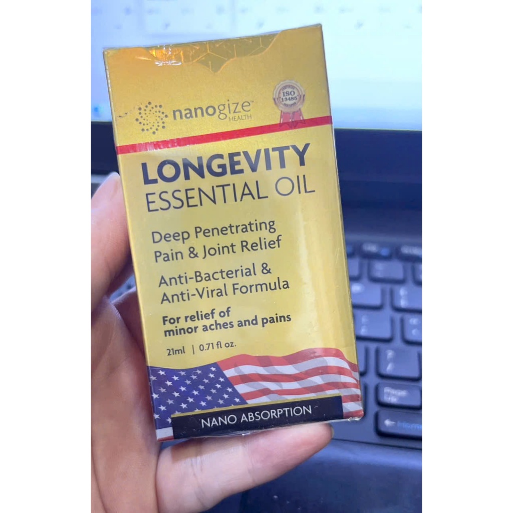 DẦU VÀNG NANOGIZE LONGEVITY ESSENTIAL OIL 21ML – USA