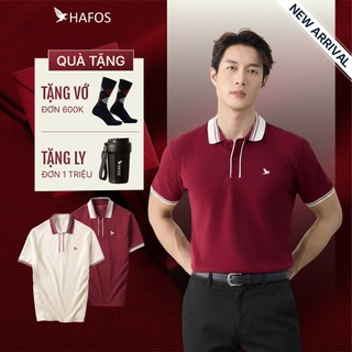    NEW   Áo polo nam ngắn tay REDDY HAFOS. Áo polo màu đỏ giáng sinh mùa lễ hội,Chất Liệu Smart Pique Dày Dặn Sang Trọng 