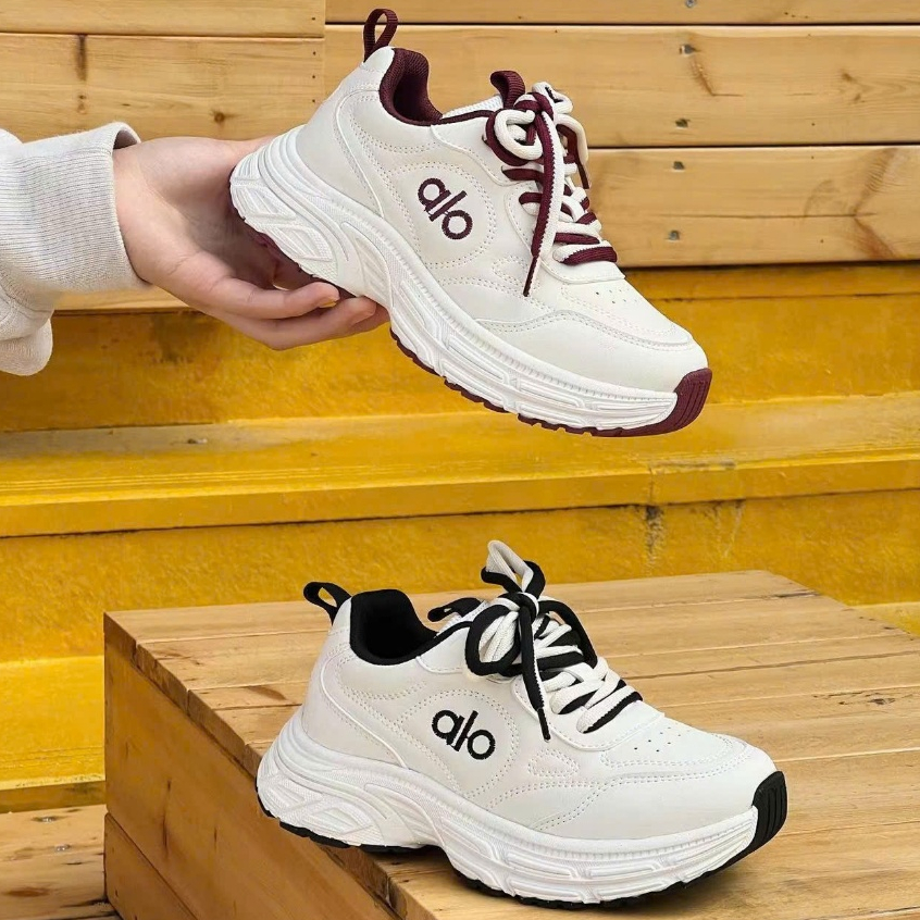 QCCC | Giày thể thao học sinh size 34-39 sneakers bé gái quai dán giả dây kiểu dáng năng động AC022