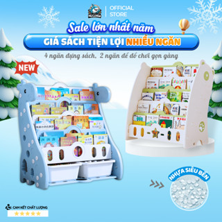  Kệ Sách Nhựa Pakey Cao Cấp Cho Bé Kèm Hộc Để Đồ Chơi Giá Sách Chịu Lực Loại Dày Nhựa Nguyên Sinh An Toàn Cho Bé 