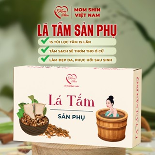 Lá tắm sản phụ Mom Shin [15 túi lọc lớn] Lá tắm dao đỏ cho mẹ sau sinh, ở cữ sau sinh, Mẹ Thảo