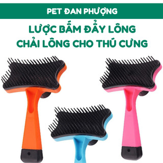  Lược Chải Lông Cho Thú Cưng Có Bút Bấm Đẩy Lông 