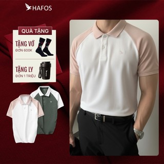    SALE 50%   Áo Polo Nam TOCO Falcon HAFOS chất vải WAFFLE cải tiến áo thun có cổ nam phối màu thanh lịch 