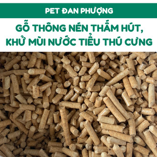 1kg Gỗ Thông Trắng Nén - Chuyên Dùng Lót Chuồng Cho Thỏ, Chuột Lang Chinchilla,...