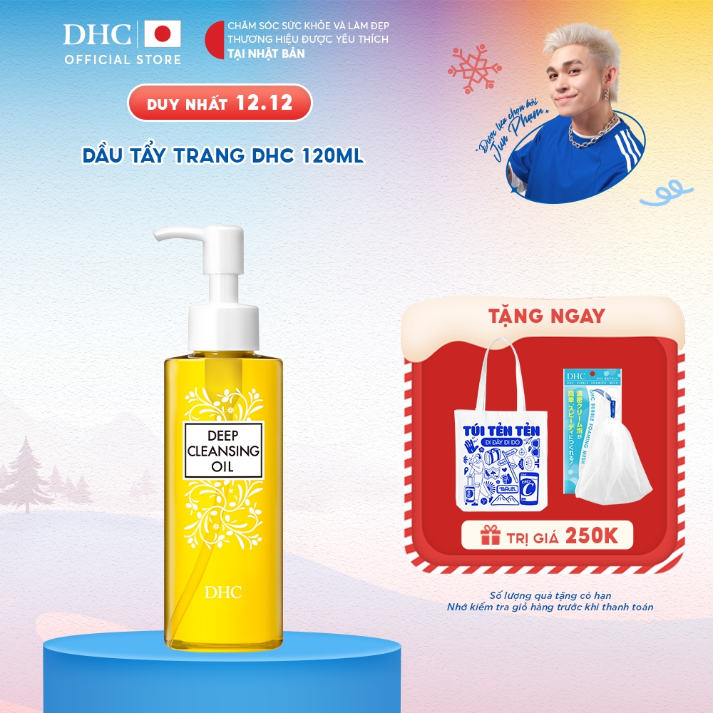 Dầu tẩy trang Olive DHC Deep Cleansing Oil làm sạch sâu, giữ ẩm cho da (M) 120ml