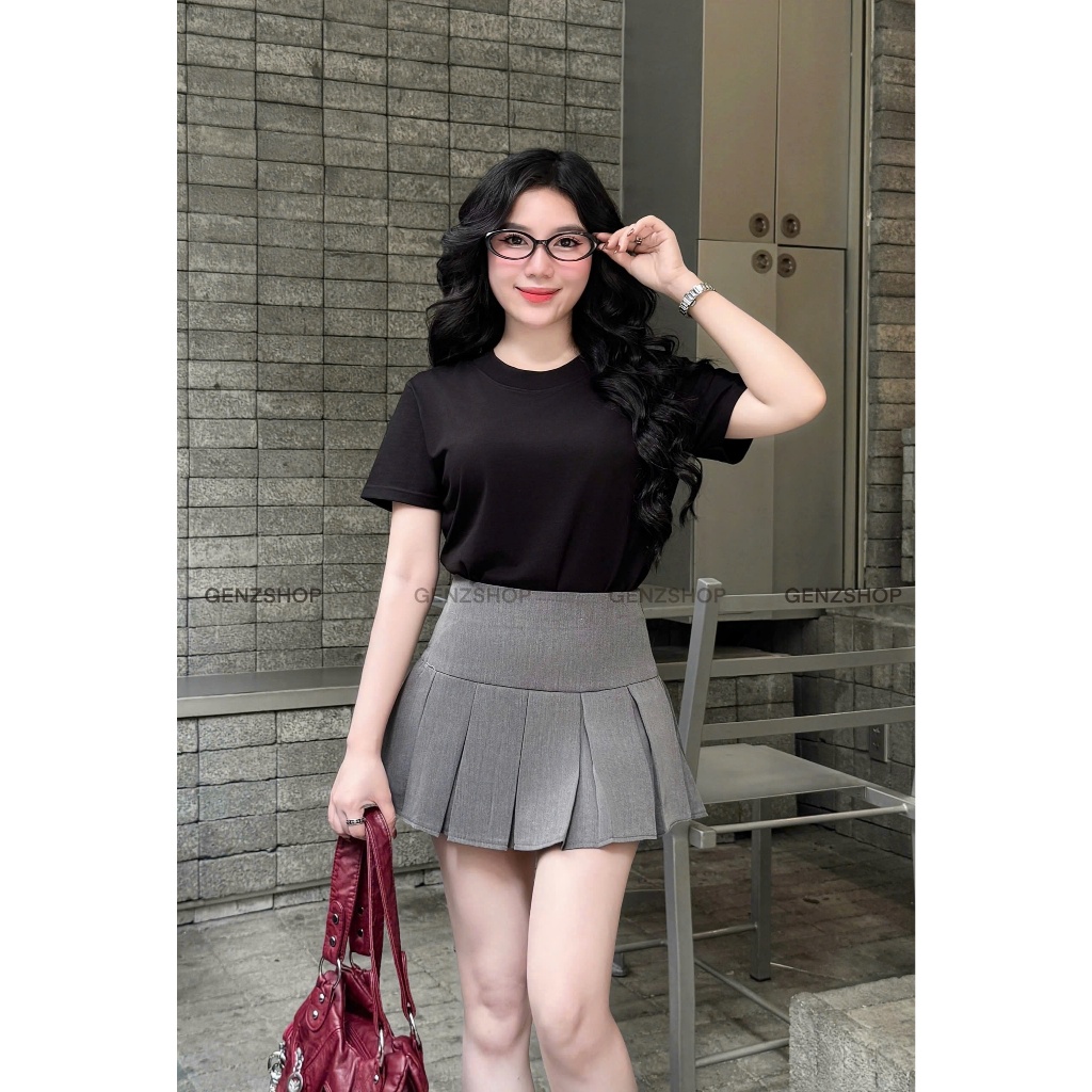 Áo Thun Nữ Babytee Trơn Basic 250GSM Cotton 2C Thoáng Mát BST Genz26 | BigBuy360 - bigbuy360.vn