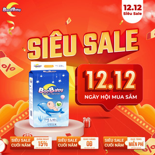  Tã Bỉm Quần Dán Bonbaby Cá Heo Xanh Công Nghệ Đệm Mây Mềm Mại & Chống Hằn - Đủ Size Newborn - 3XL 