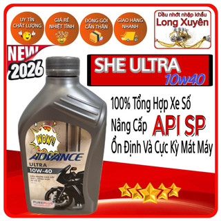 Nhớt shell advance ultra xe số 100% Tổng hợp (New 2026)