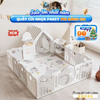  Quây Cũi Nhựa Pakey Phi Hành Gia Mới 2026 Tặng Bóng Tặng Thảm - Dày Dặn An Toàn Cho Bé Bảo Hành Trọn Đời - QN01 