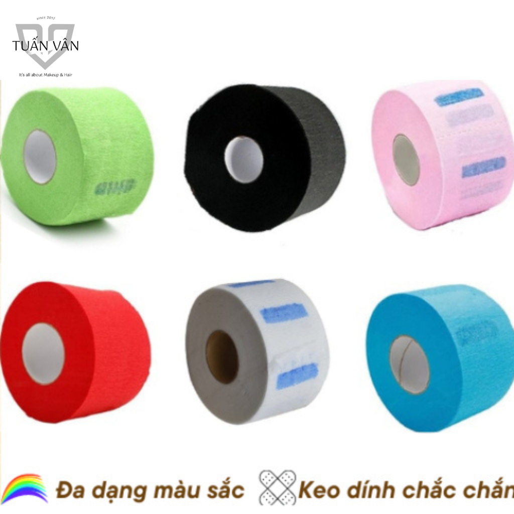 Giấy quấn cổ cắt tóc nhiều màu