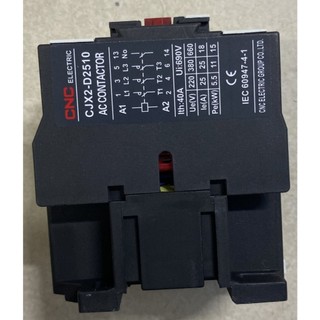 (CNC) Contactor 3pha CJX2 - 2510 1NO/1NC điện áp cuộn hút điều khiển 380-220-110-48-36-24