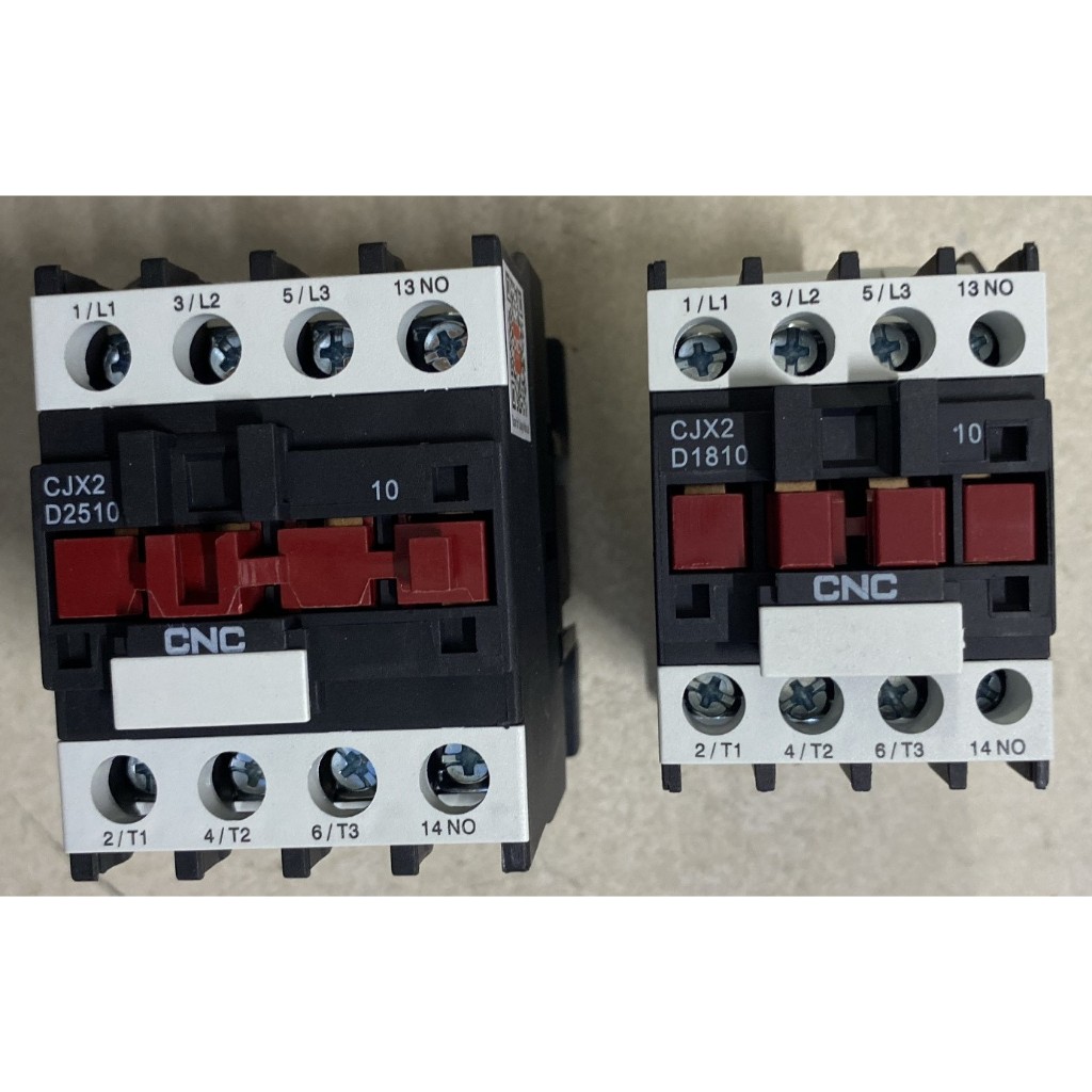 (CNC) Contactor 3pha CJX2 - 2510 1NO/1NC điện áp cuộn hút điều khiển 380-220-110-48-36-24