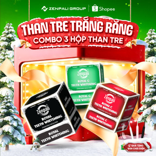  Bột Than Tre Trắng Răng Royal Teeth Whitening Zenpali Mới vị matcha Mua 2 hộp TẶNG bàn chải điện 