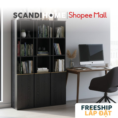 LOUIS, Kệ trưng bày SHE_219, 123x35x190cm, sản xuất bởi Scandi Home