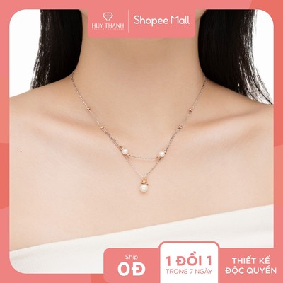 RABBIT TALES - Dây chuyền Vàng 10K Ngọc Trai Bunny Wish DCPTB420 Huy Thanh Jewelry