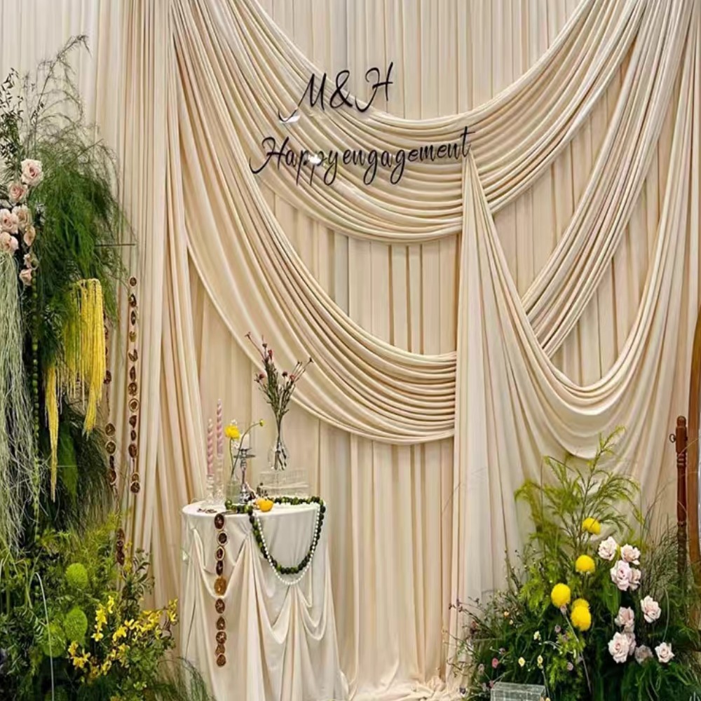 Phông Nền Chụp Ảnh Vải Thun Rộng 1m5 Màu Nu Trang Trí  Đám Cưới, Backdrop Sinh Nhật, Party Siêu Đẹp