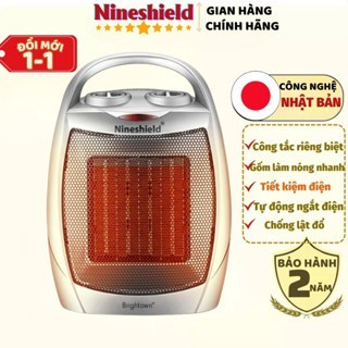 Máy sưởi gốm cho bé Nineshield sưởi ấm phòng ngủ, Máy sưởi gốm mini xách tay đa năng