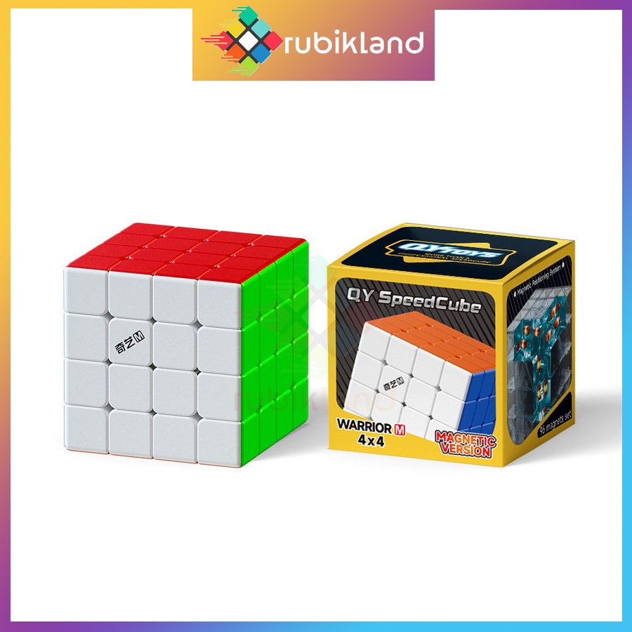 [QiYi] Rubik 4x4 QiYi Warrior M Pro 2025 Stickerless Rubic 4x4x4 Có Nam Châm Đồ Chơi Trí Tuệ Trẻ Em