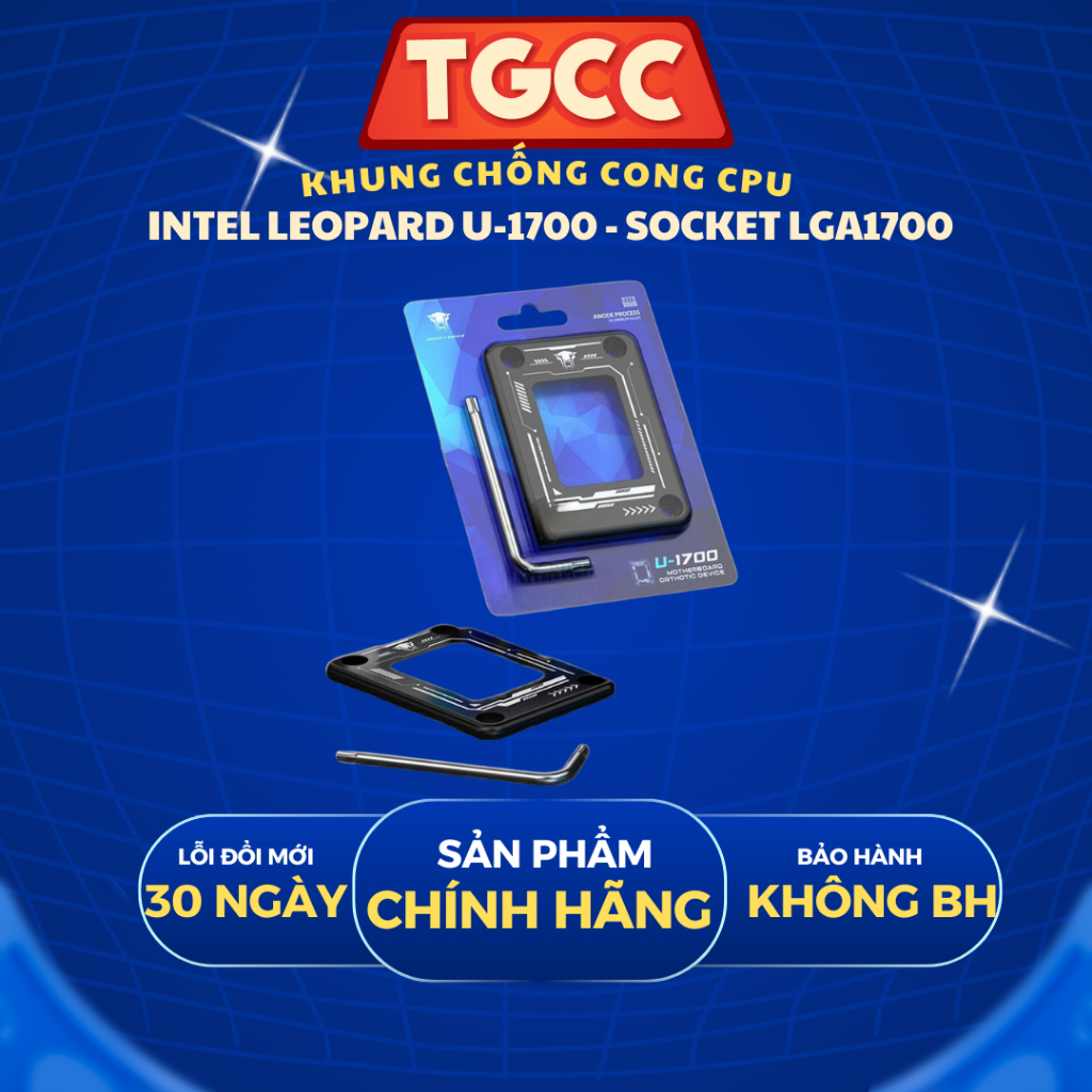 Khung chống cong CPU INTEL LEOPARD U-1700 - Socket LGA1700 - NEW