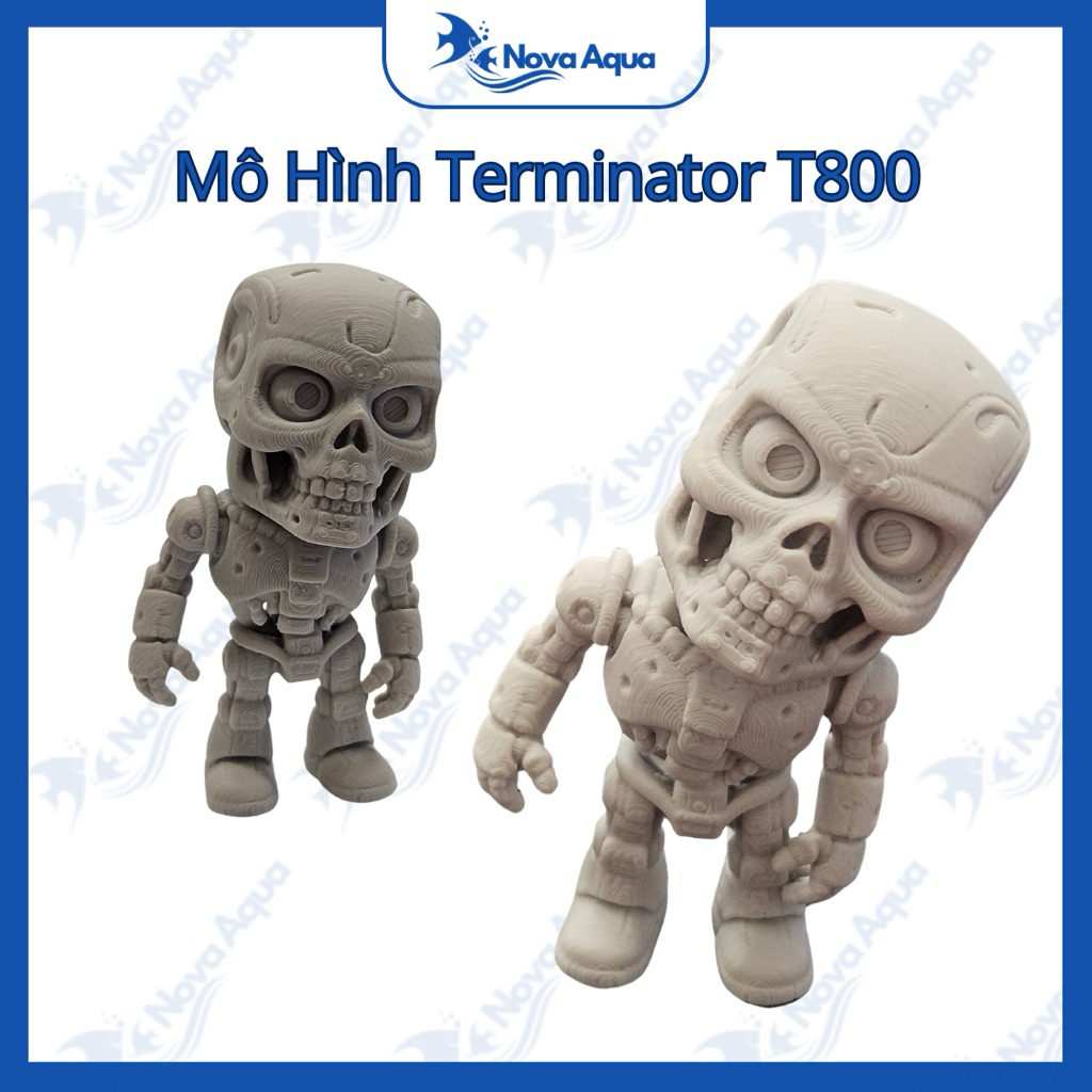 Mô Hình Terminator T800 Mini, Đồ Chơi Nhựa Trang Trí| Nova Aqua