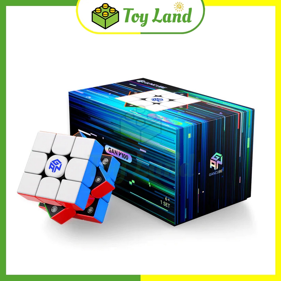 Rubik 3x3 Gan V100 Maglev UV Cube Flagship 2025 Rubic 3 Tầng Nam Châm Đồ Chơi Trí Tuệ Trẻ Em Tư Duy