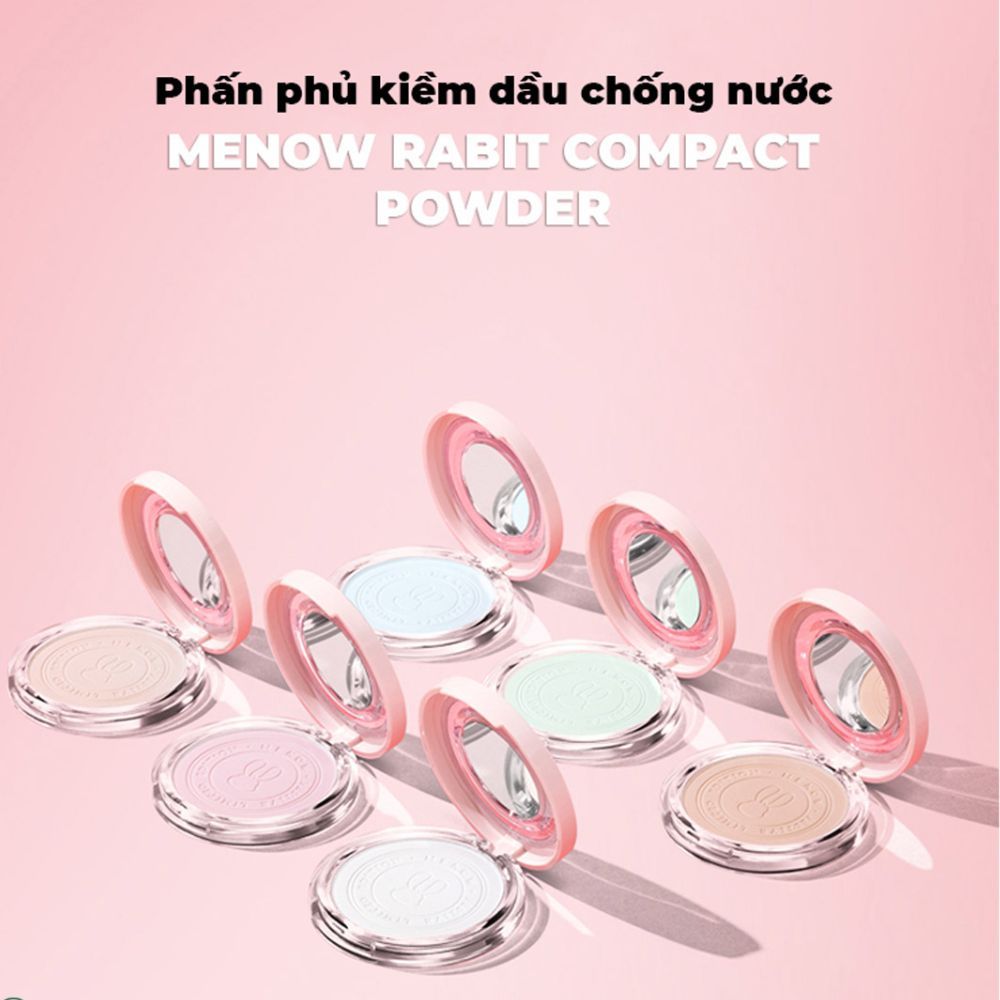Ảnh 8 của Phấn phủ Menow dạng nén thủy tinh, bản Việt Nam đặc biệt, mỏng nhẹ tự nhiên