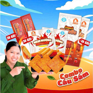  COMBO GỌI SẤM : 30 snack NEM NƯỚNG phên +30 snack SASHIMI+30 snack BÒ KOBE snack đồ ăn vặt- ĂN CÙNG BÀ TUYẾT 