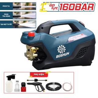  Máy Rửa Xe Áp Lực Cao BOSHUN BS-PW3500W–Công Suất 3500W Có Chỉnh Áp Full Phụ Kiện 