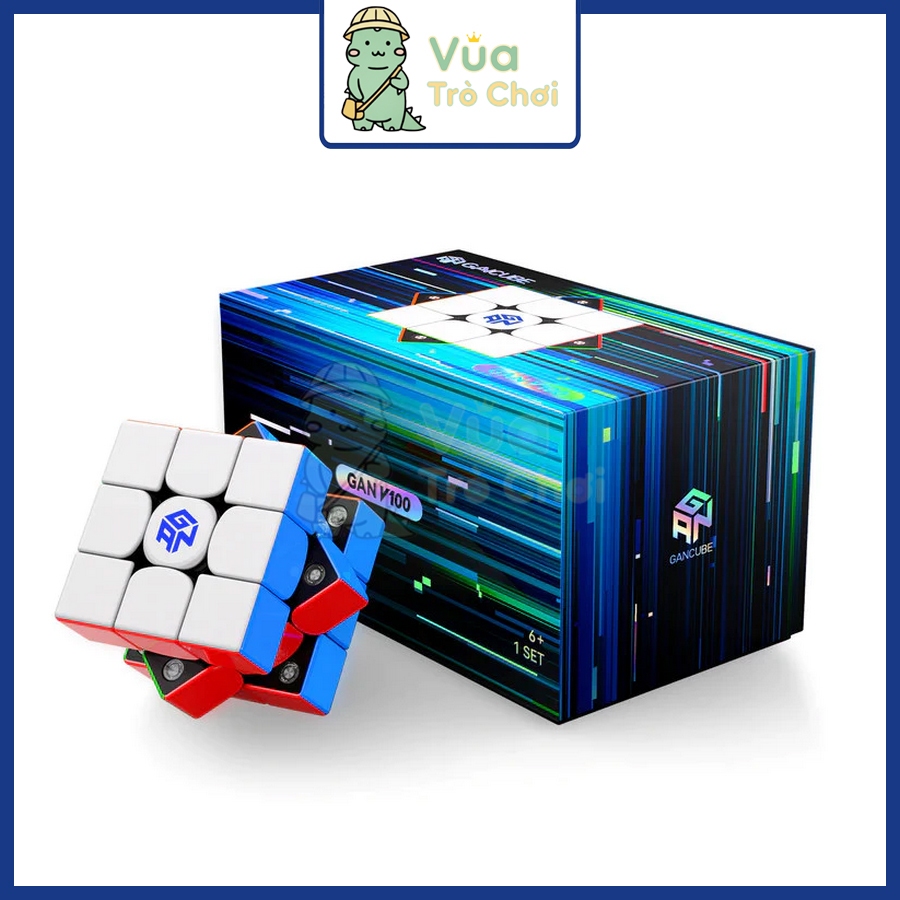 Rubik 3x3 Gan V100 Maglev UV Cube Flagship 2025 Rubic 3 Tầng Nam Châm Đồ Chơi Trí Tuệ Trẻ Em Tư Duy