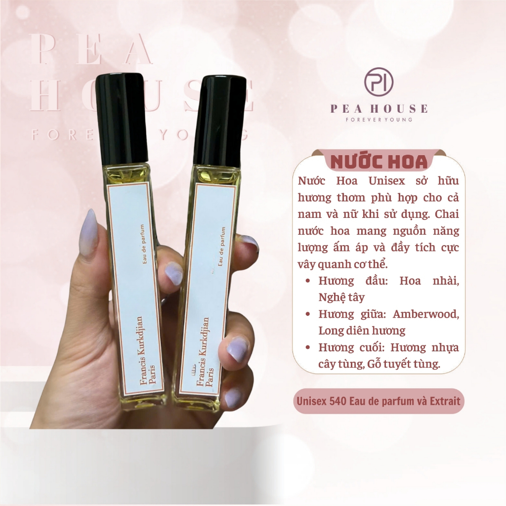 [Mẫu thử] Nước hoa Unisex Eau de parfum và Extrait de Parfum 10ml