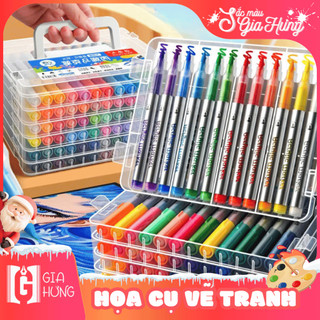  Bộ Bút Màu Acrylic Đầu Brush Hoa Cao Cấp 12 48 60 84 Màu Gia Hưng Đa Dạng Màu Sắc Cao Cấp 