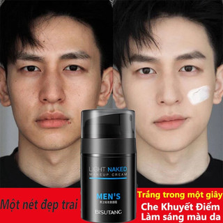 Kem Làm Trắng Da Mặt 50g Che Khuyết Điểm Cho Nam Dưỡng Ẩm ủ trắng Kiềm Dầu Làm Sáng Tông Màu Da Che Điểm Thâm Mụn