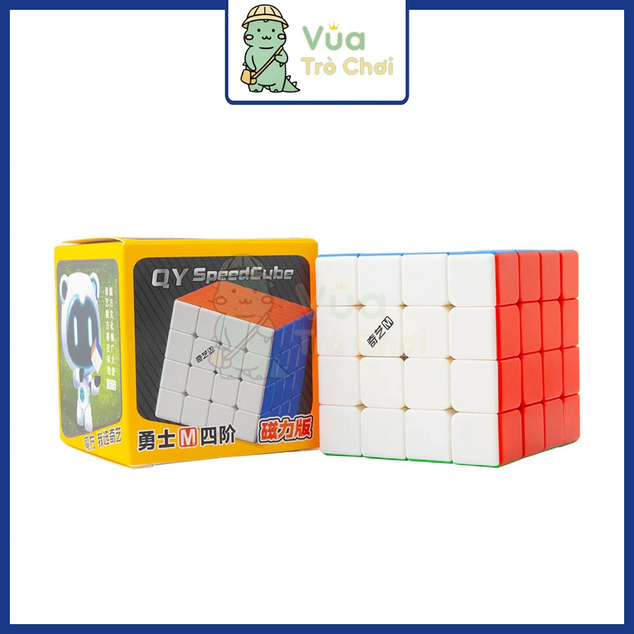 [QiYi] Rubik 4x4 QiYi Warrior M Pro 2025 Stickerless Rubic 4x4x4 Có Nam Châm Đồ Chơi Trí Tuệ Trẻ Em