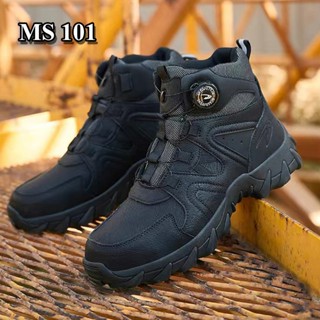 Giày bảo hộ cổ cao HUTA chống đinh, chống trơn trượt, chống dập ngón, khóa vặn tiện lợi(kèm lót khử mùi)