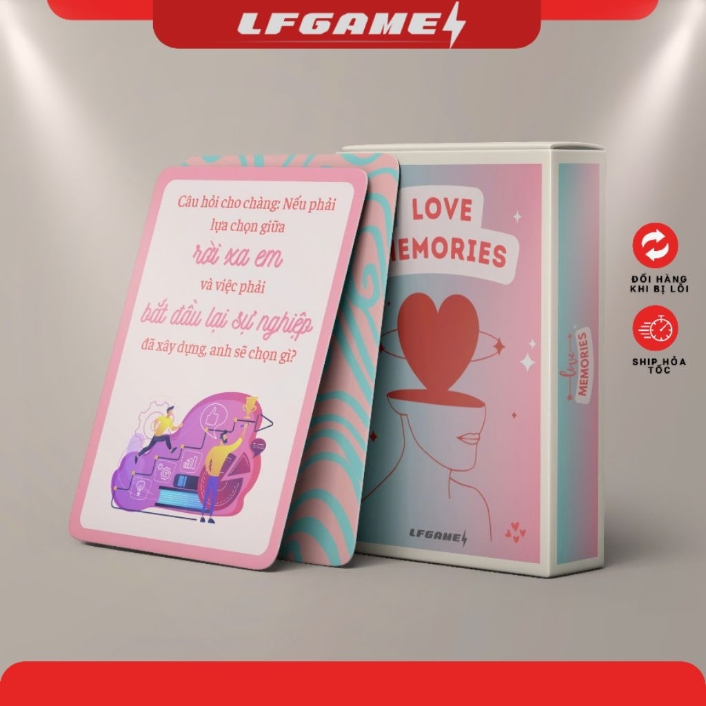 Bộ Bài Tình Yêu Thấu Hiểu LOVE MEMORIES – Boardgame, Card Game OUR MEMORIES Gắn Kết Thấu Hiểu Dành C