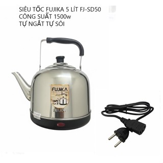 Ấm điện đun nước đế liền FỤIKA FJ-SD50 - MEDIA dung tích 5 Lít CHÍNH HÃNG -Công suất 1500W-Tự ngắt khi sôi, an toàn