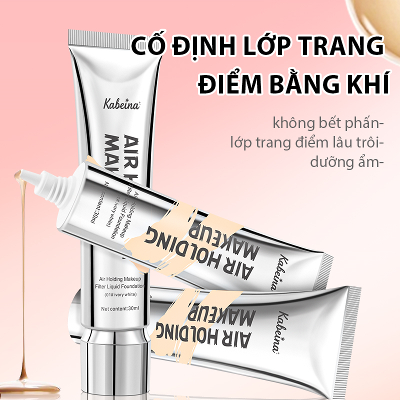 Kem nền lâu trôi Kabeina Airy Chống nước và mồ hôi lâu trôi  kiểm soát dầu hiệu quả che phủ tốt và b
