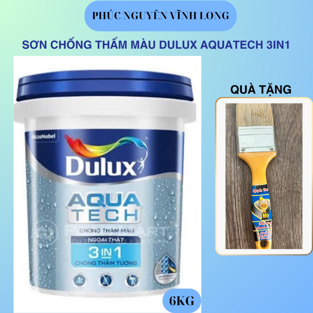 Sơn Chống Thấm Màu Dulux AQUATECH 3in1 V189 [Chính Hãng]