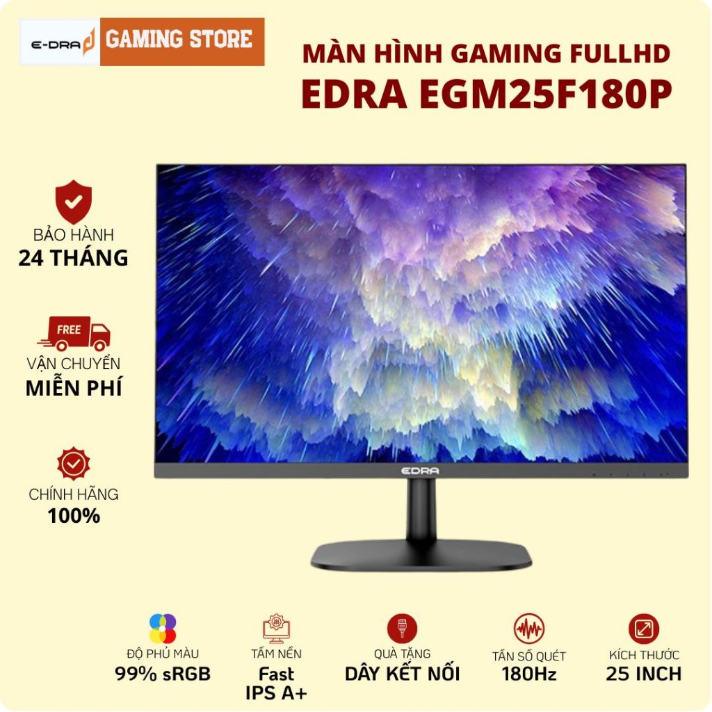Màn Hình Gaming EDRA EGM25F320PVS,EGM25F260PVS 25Inch/Full HD/1ms/320Hz/260Hz Bảo Hành Chính Hãng | BigBuy360 - bigbuy360.vn