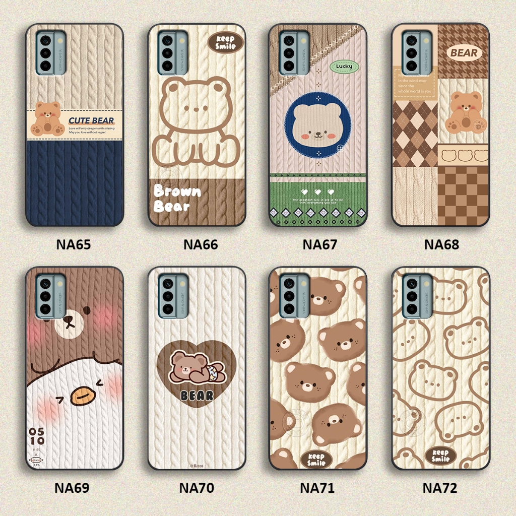 Ốp lưng Nokia G11 / G21 / G22 hình họa tiết len Bear Cute