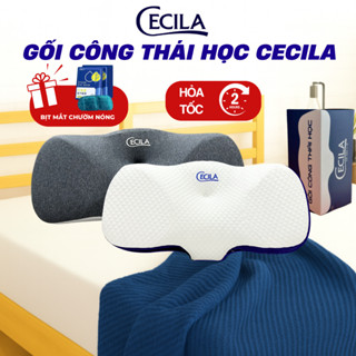 Gối công thái học CECILA Gối Nệm Y Tế chất liệu cao cấp, thiết kế phù hợp cho mọi tư thế ngủ, chống đau cổ vai gáy