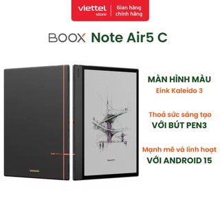  Máy đọc sách BOOX Note Air5 C Chính hãng | 10.3 inch | Màn Hình Màu Kaleido 3 | Android 15 